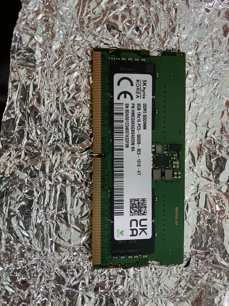 SK하이닉스 노트북 메모리 램 DDR5 8G 5600Mhz